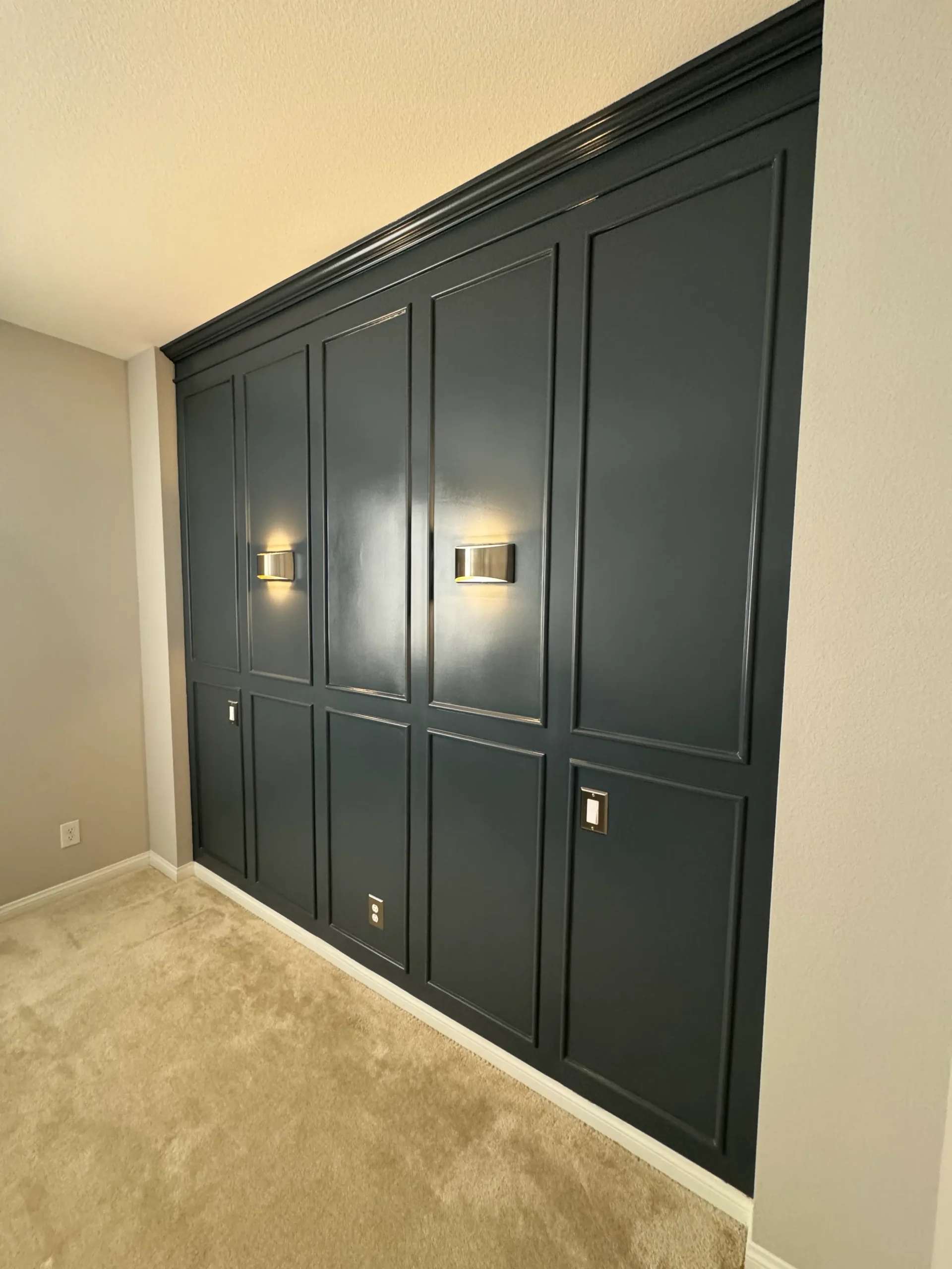 accent wall custom build black las vegas