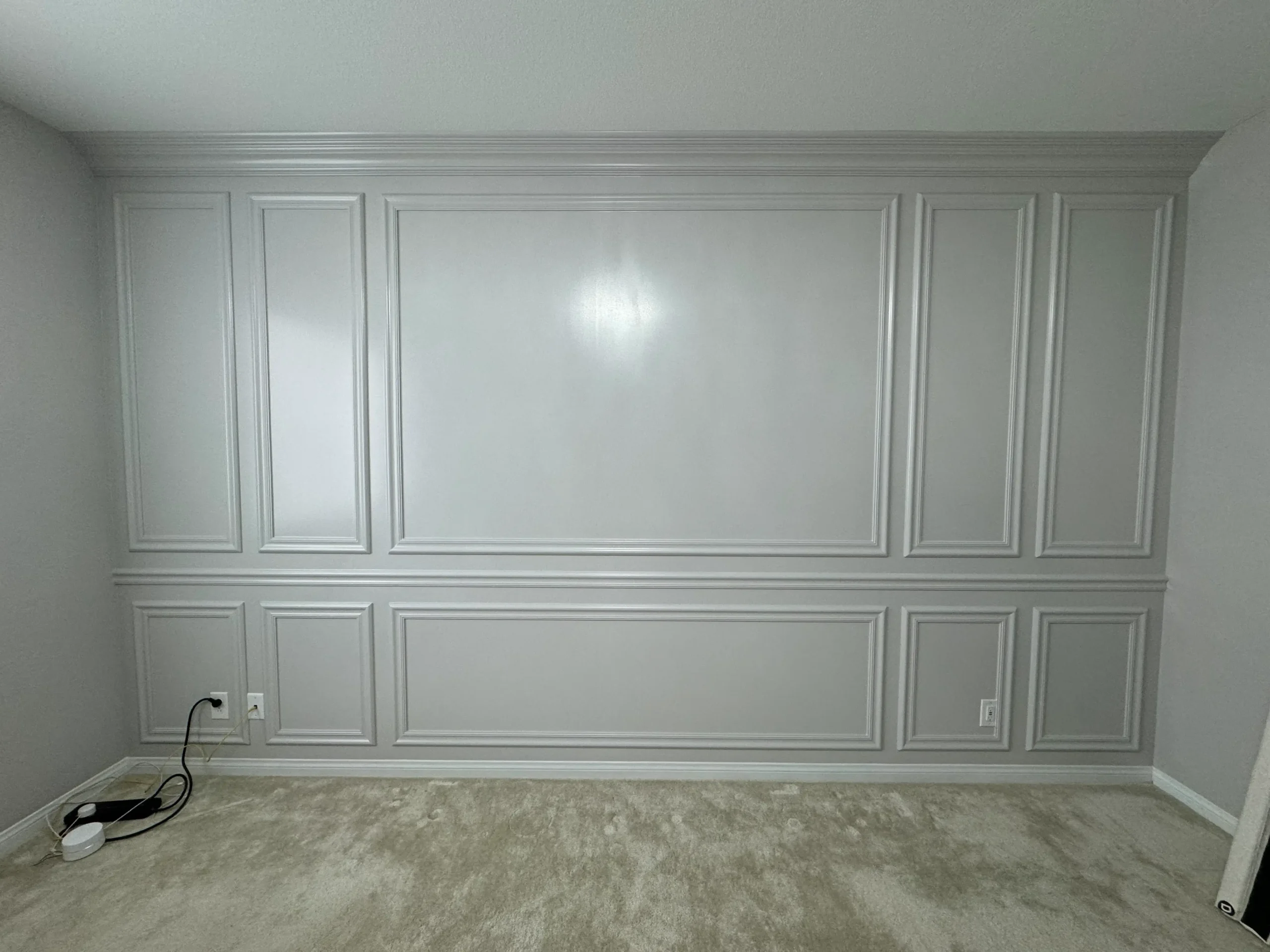 custom accent wall wood working build