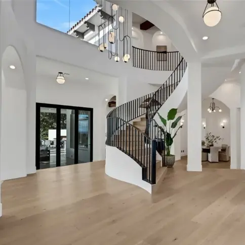 wood floor installation las vegas custom stair case
