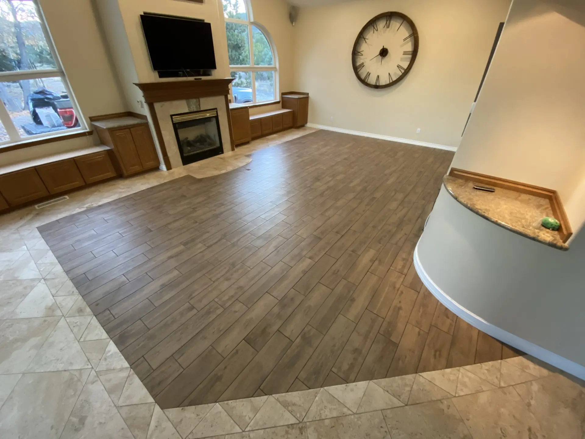 tile wood flooring install home renovation